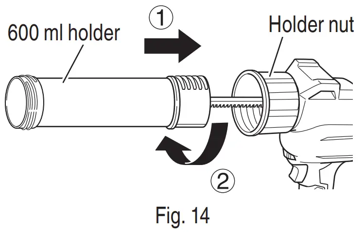 HiKOKI AC 18DA Cordless Caulking Gun - FIG 14