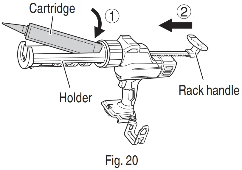 HiKOKI AC 18DA Cordless Caulking Gun - FIG 20