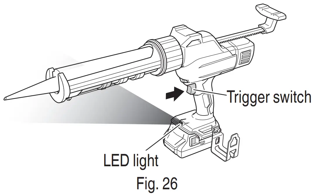 HiKOKI AC 18DA Cordless Caulking Gun - FIG 26