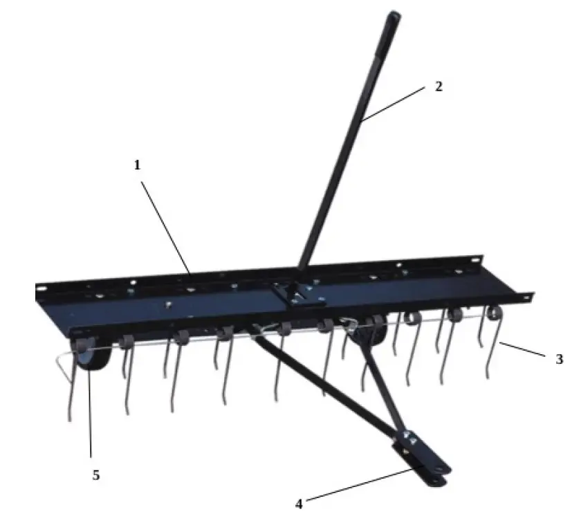 wiltec 51705 100cm Mower Tractor Scarifier 01