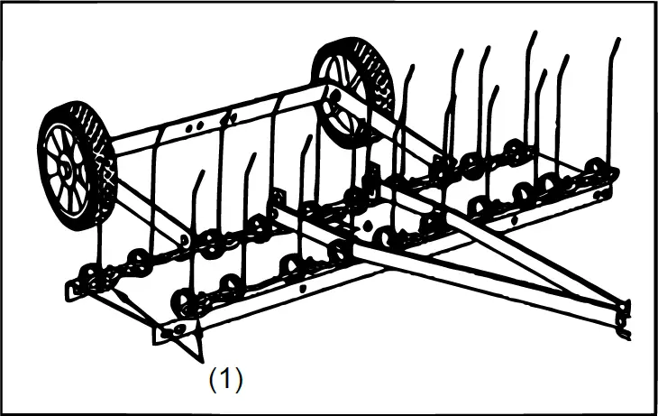 wiltec 51705 100cm Mower Tractor Scarifier 11