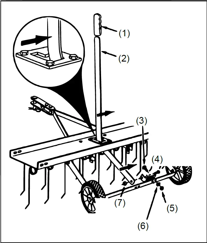 wiltec 51705 100cm Mower Tractor Scarifier 12
