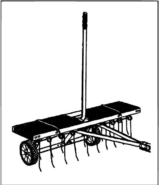 wiltec 51705 100cm Mower Tractor Scarifier 14