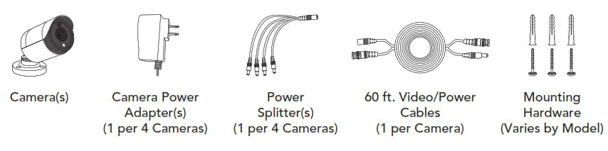 Blue Video Technology BTD8-8-4POE NightOwl Wired DVR Security System - Whats in the Box 2