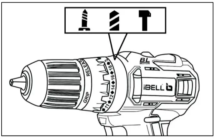 iBELL Brushless Cordless Impact- operations