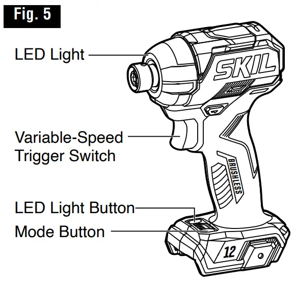 SKIL ID6744A 00 12V Brushless Impact Driver - fig 4