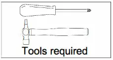 dams Arrow head leg square - Tools Requered