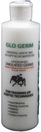 GLO GERM Airborne Bacteria Simulation - Use Glo Germ Gel for Hand Washing