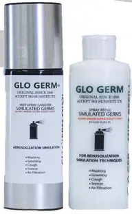 GLO GERM Airborne Bacteria Simulation - Use Glo Germ MIST for Airborne Bacteria Simulation
