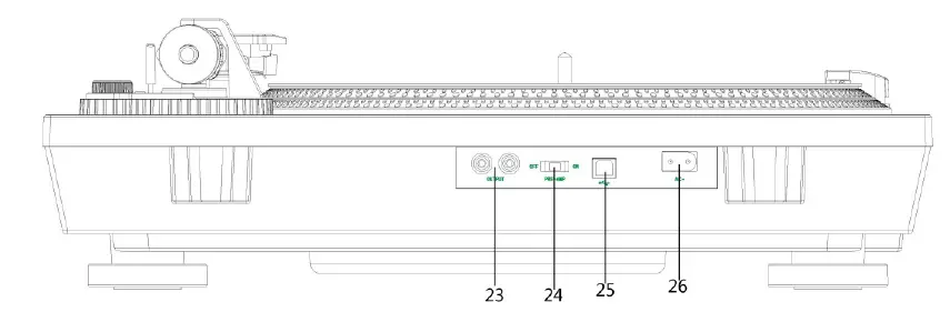 Victrola Pro Series USB Record Player with 2-Speed Turntable (7)