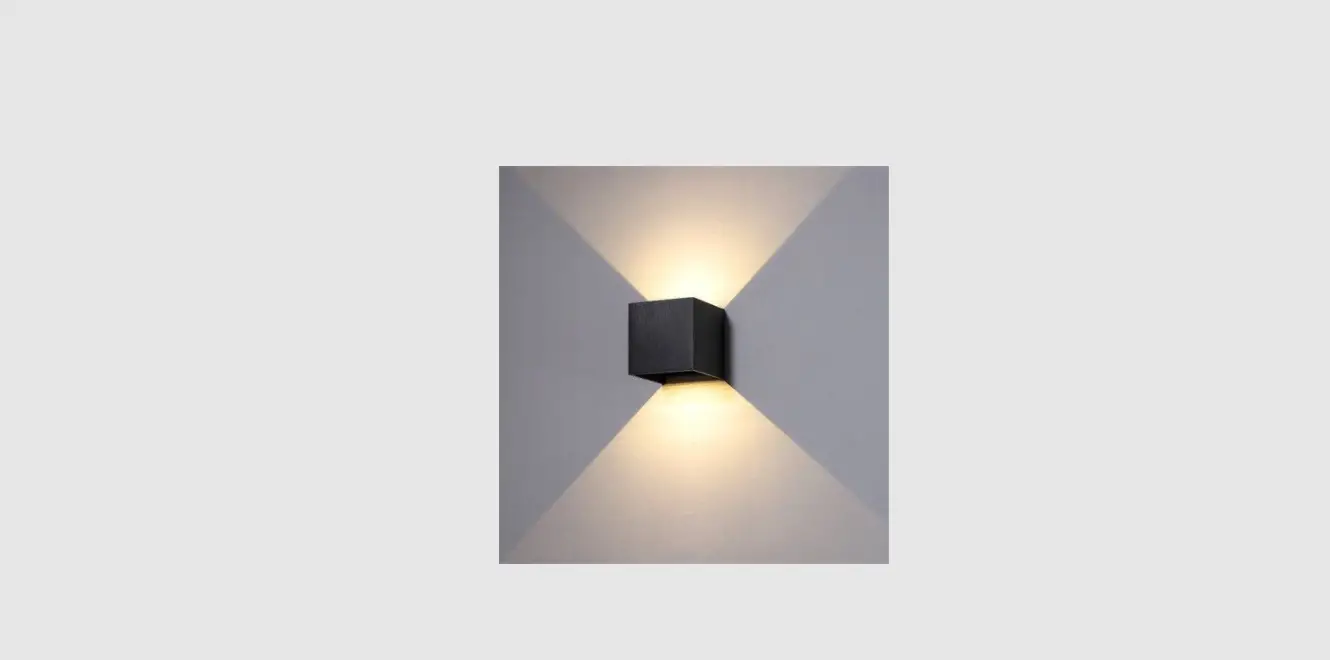 Allegro Sansol0480 Nnled Dali Black Garden Wall Lamp Instruction Manual