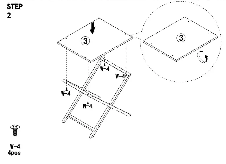 Tribesigns HOGA-XK00062 1-Drawer Gold Nightstand X-Frame Bedside Table End Table for Bedroom - Fig 2