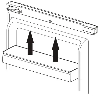 VOGUE 355388 359L Upright Fridge - door bo0lconies