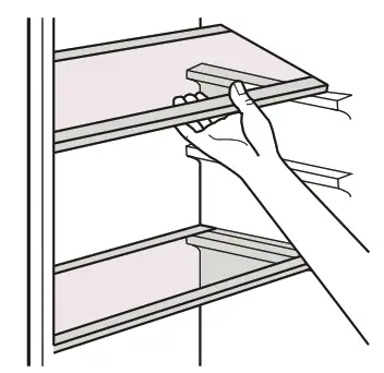 VOGUE 355388 359L Upright Fridge - shelves