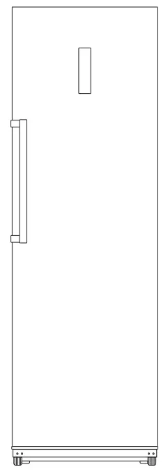 VOGUE 355388 359L Upright Fridge