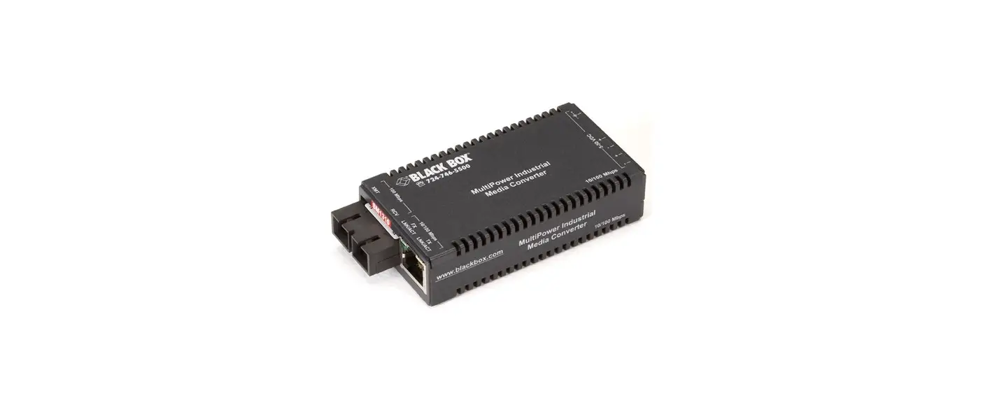 Black Box Lic022a-r3 Multipower Industrial Media Converters User Manual
