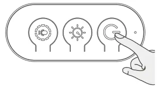 WBM SMART LP 06 LED Strip Light - power button