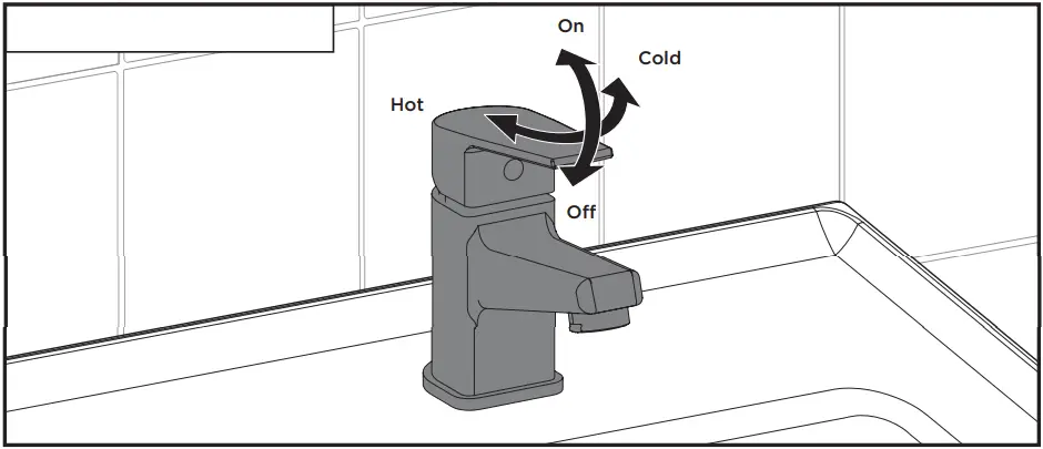 BRISTAN NVA-BAS-C Niva Basin Mixer with Clicker Waste Chrome - 3