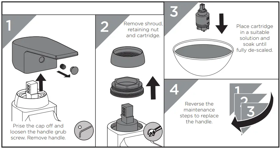 BRISTAN NVA-BAS-C Niva Basin Mixer with Clicker Waste Chrome - 5