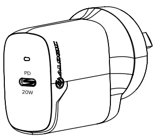 ALOGIC WC1X20CC-ANZ 20W Rapid Power USB-C Wall Charger-fig1