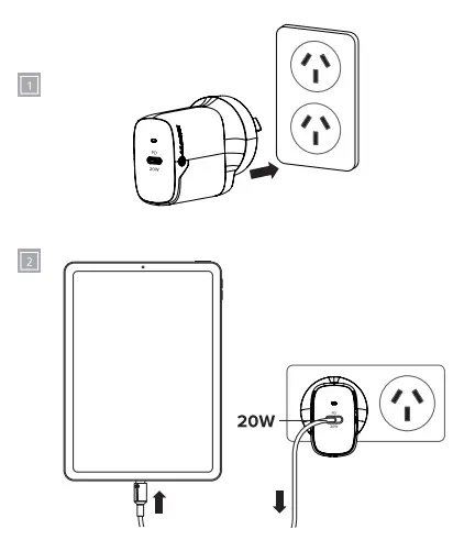 ALOGIC WC1X20CC-ANZ 20W Rapid Power USB-C Wall Charger-fig3