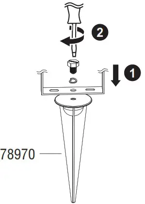 saxby lighting 91861 Salde Floodlight - Installation 1