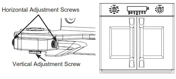 CAFE CTD90FP3ND1 30 Inch French Door Built in Double Wall Ovens - DOOR ADJUSTMENT MECHANISM 1