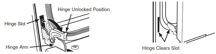 CAFE CTD90FP3ND1 30 Inch French Door Built in Double Wall Ovens - LOWER DOOR REMOVAL 2