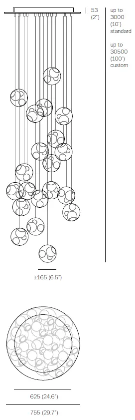 BOCCI 28.20 Random Eleven Pendant Light-1