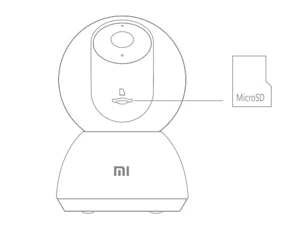 Mi 360° Home Security Camera 2K - Installing a MicroSD card