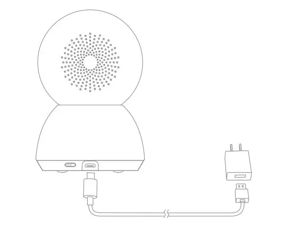Mi 360° Home Security Camera 2K - Turning on the camera