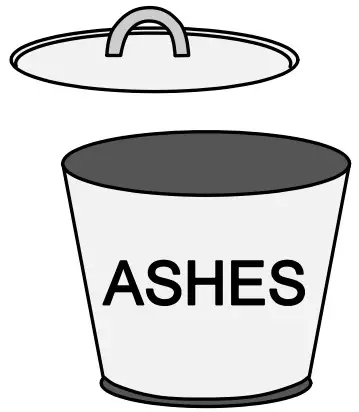 44 Elite Wood Fireplace - Ashes