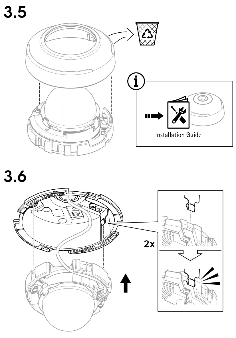 AXIS COMMUNICATIONS TM3207 Plenum Recessed Mount - Fig 13