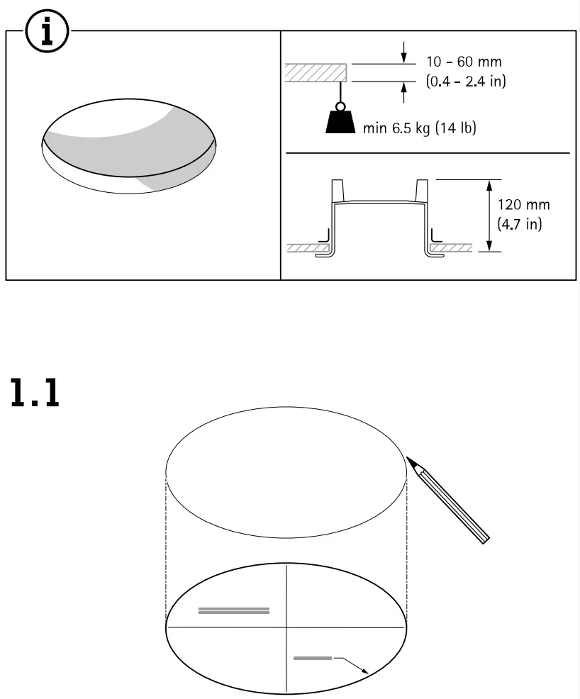 AXIS COMMUNICATIONS TM3207 Plenum Recessed Mount - Fig 2