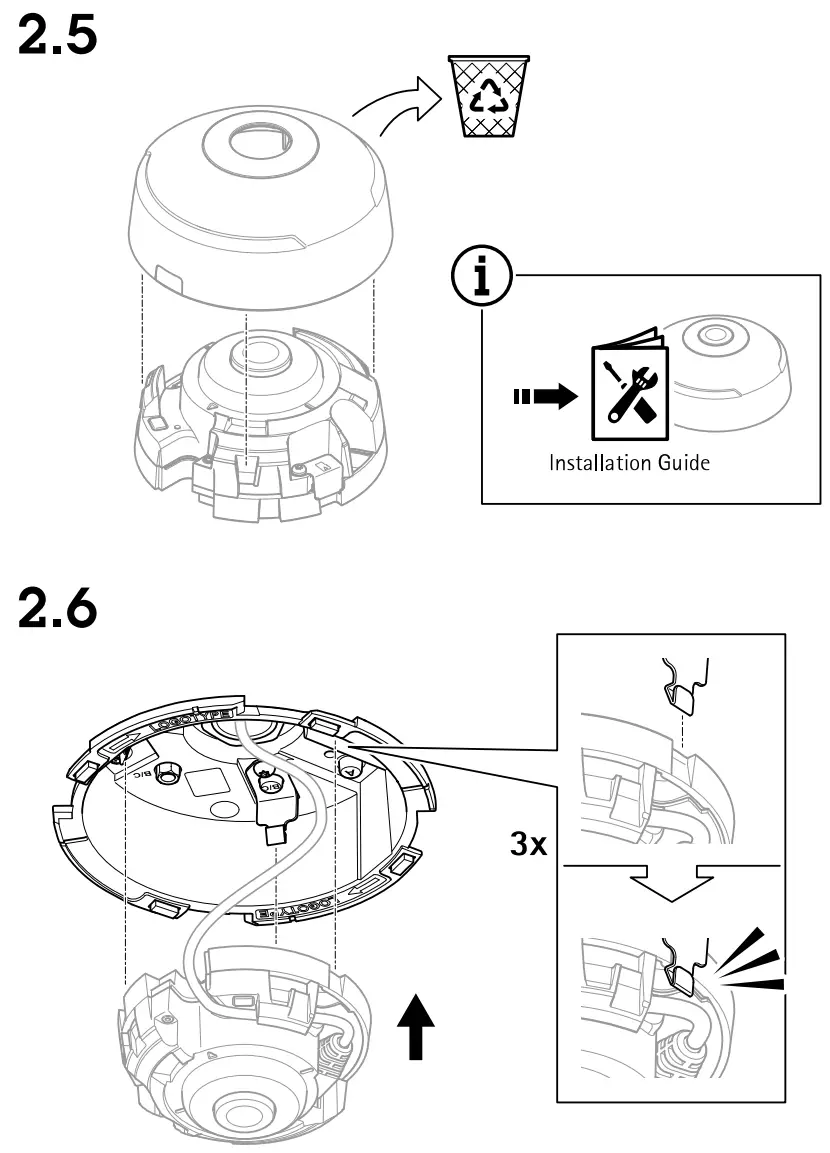 AXIS COMMUNICATIONS TM3207 Plenum Recessed Mount - Fig 8