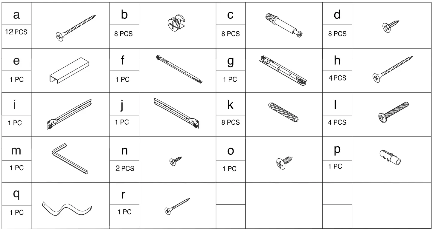 Anmytek H0052 Rattan End Side Table - fig 1
