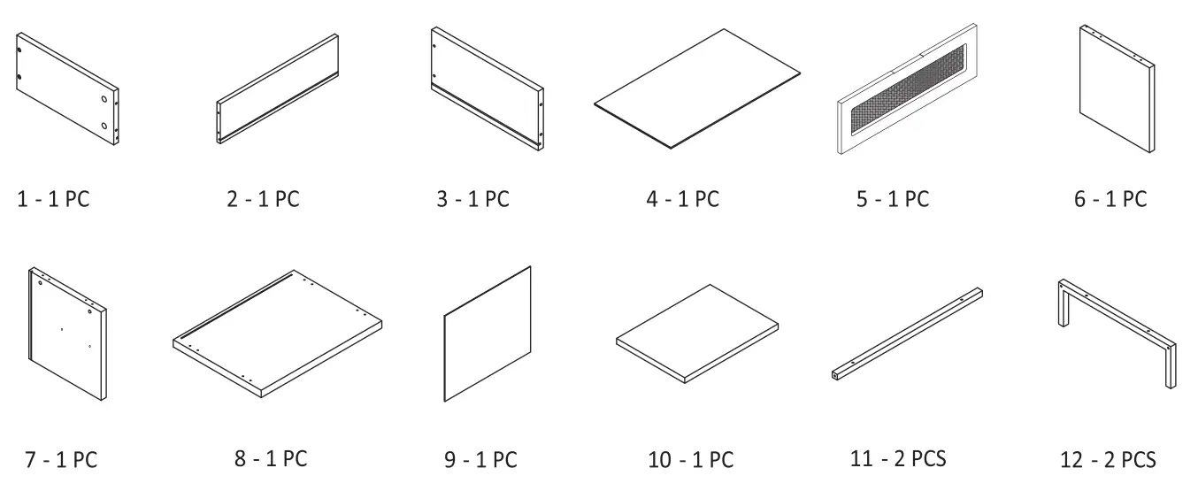 Anmytek H0052 Rattan End Side Table - fig 2