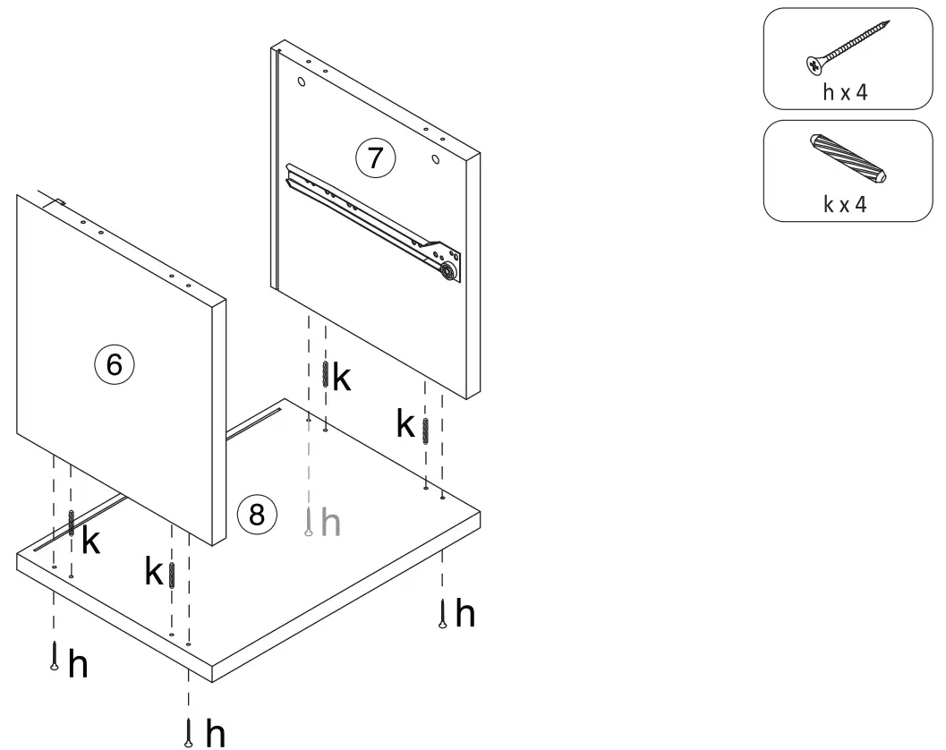 Anmytek H0052 Rattan End Side Table - fig 4