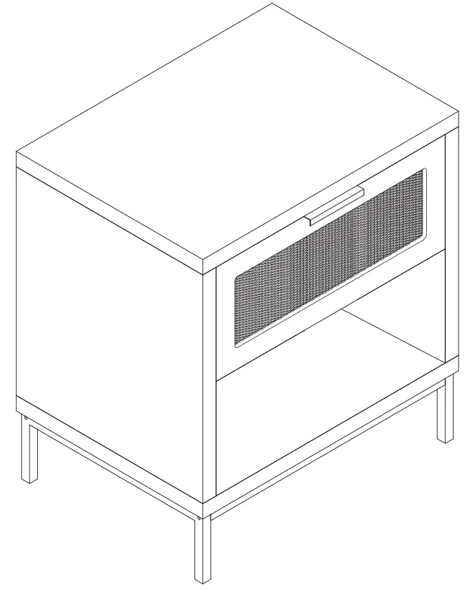 Anmytek H0052 Rattan End Side Table