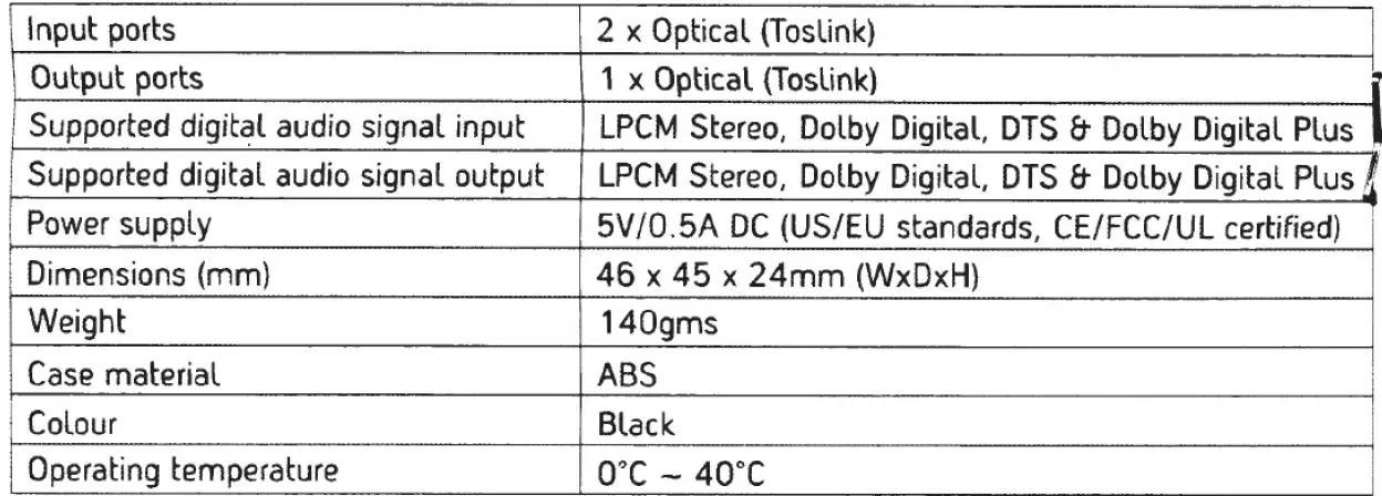 Flexson FLX4OS1021 4-Way Digital Audio Switcher for Sonos Player-5