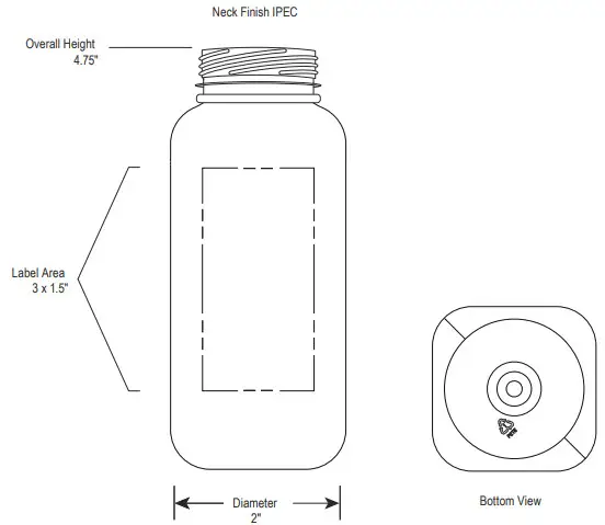 ULINE S-21725 8 OZ. Plastic Juice Bottle-