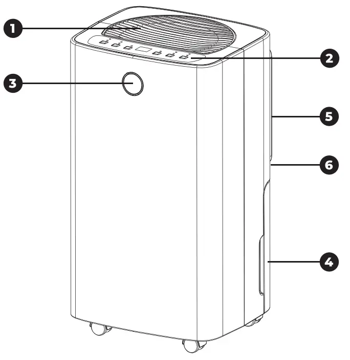 SIGURO SGR DH C300W Portable Air Dehumidifier-fig1