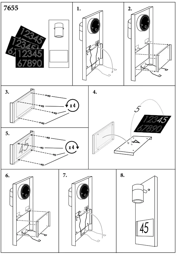 KONSTSMIDE Modena 7655 750 Wall lamp with motion sensor
