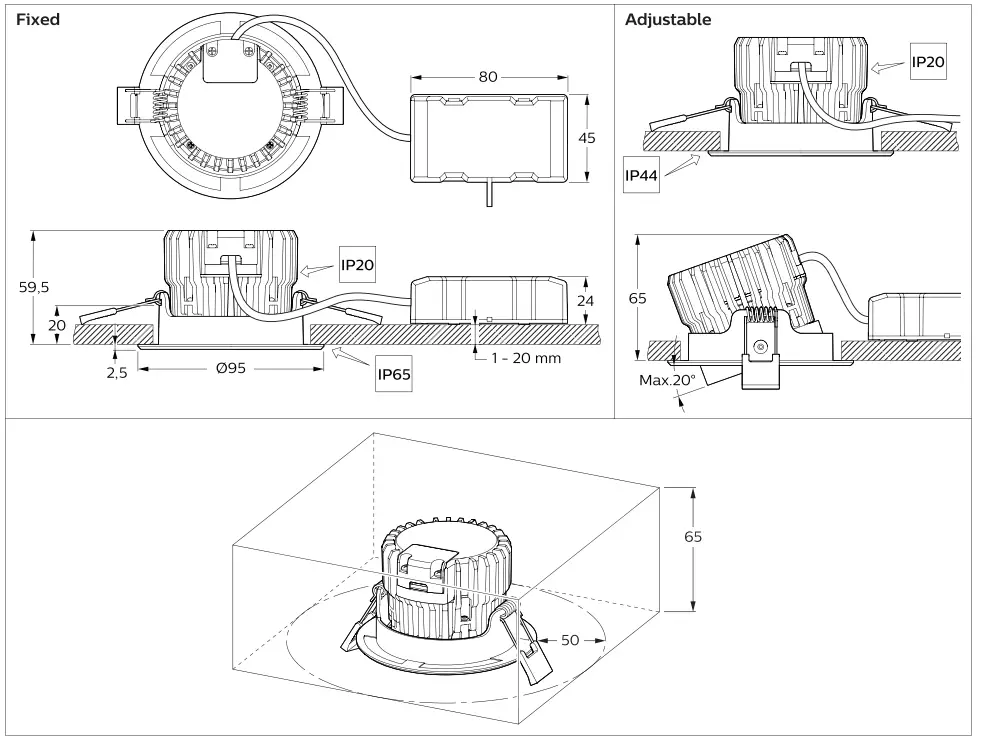 PHILIPS RS141B LED Spot Coreline fig 1
