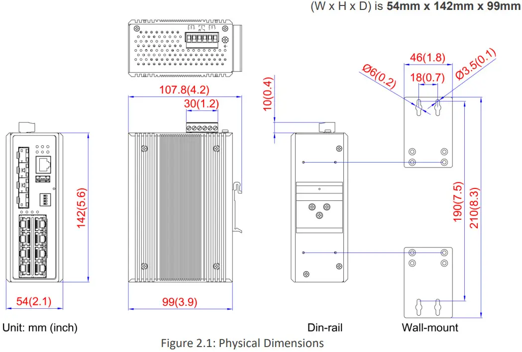 Leonton BG5 1204-SFP 24 Industrial Gigabit Managed Ethernet Switch - Figure 1