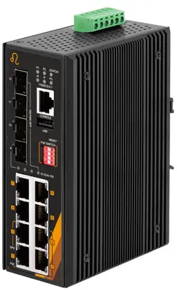 Leonton BG5 1204-SFP 24 Industrial Gigabit Managed Ethernet Switch