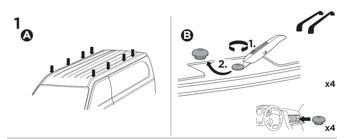THULE-187119-Custom-Fit-Kit-for-Mounting-Roof-Rack-System-to-Vehicle-fig-4