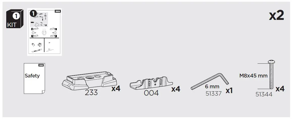 THULE-187119-Custom-Fit-Kit-for-Mounting-Roof-Rack-System-to-Vehicle-fig-6