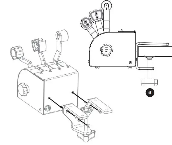 Virtual Fly TQ3 Throttle for Flight Simulator User Manual - Attaching from the back