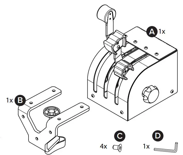 Virtual Fly TQ3 Throttle for Flight Simulator User Manual - IN THE BOX